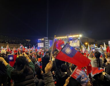 Verkiezingsrallies in Taiwan